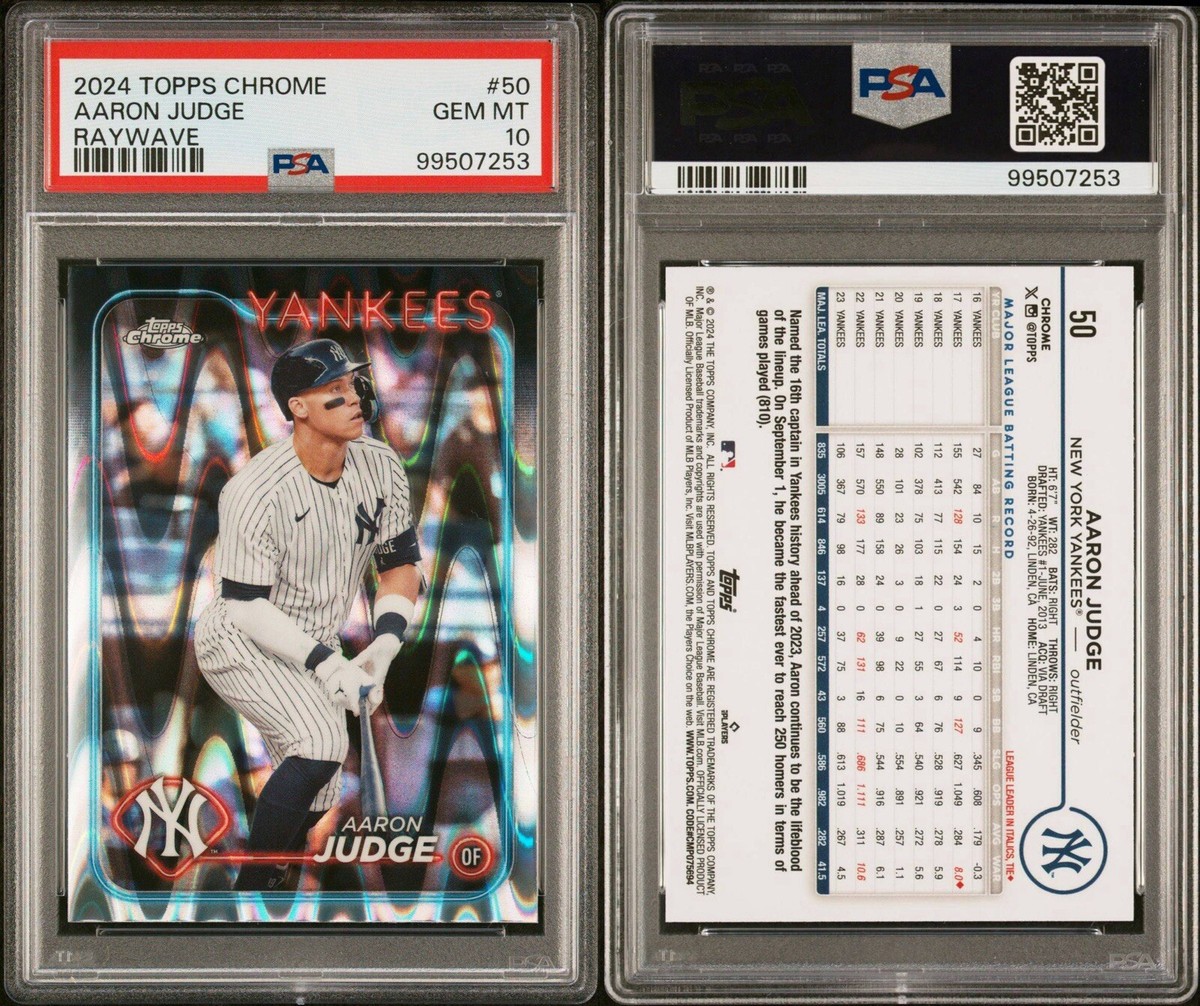 2024 Topps Chrome - Aaron Judge #50 RayWave Refractor for