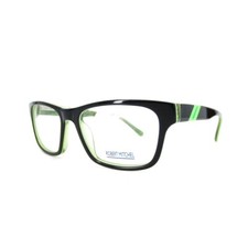 Robert Mitchel RMJ 4003 BK Green Eyeglasses Frames Black Square 47-15-130 a2