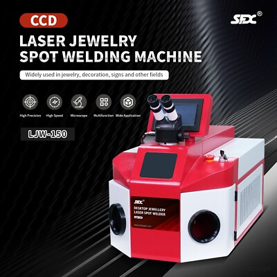 US Stock 150W CCD Jewelry Laser Welding Machine Spot Welder Machine 40J for Gold