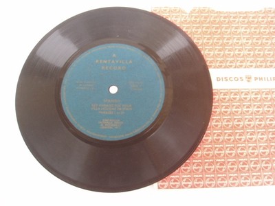 RENT A VILLA RECORD - 94 SPANISH PHRASES - RARE FLEXI Disc 7''