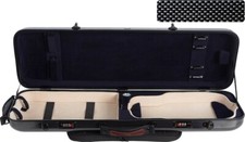 UK Fiberglass violin case Safe Oblong 4/4 M-case Black Point - Navy Blue