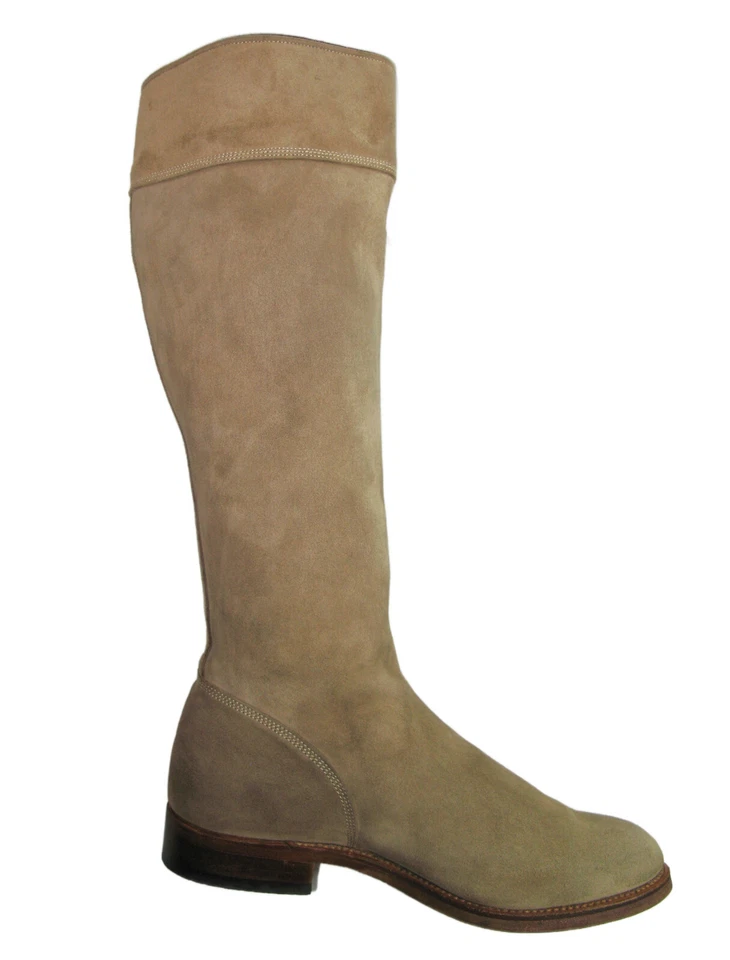 Penelope Chilvers Bota de Montar Larga Borla Mujer EUR 41 EE. UU. 10 Cuero Gamuza Tostado Foto 2 de 4