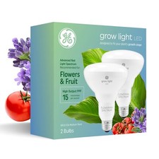  2 bulbs GE Grow Lights for Indoor Plants, BR30 Indoor Floodlight, LED Light