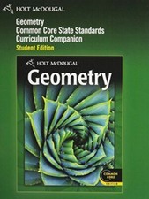 Holt McDougal Geometry: Common Core Curriculum Companion Student Edition 2012…