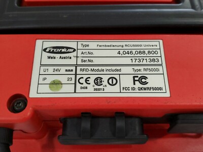 PREOWNED* Fronius RCU 5000 i Pendant 17371383 + Card PREOWNED* Fronius RCU 5000 i Pendant 17371383 + Card