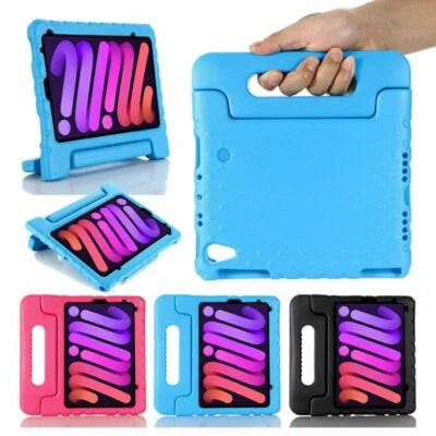 GSM MOBILE LTD For iPad mini 6th Gen 2021 8.3" Case Shockproof Kids Safe EVA Foam Stand Cover
