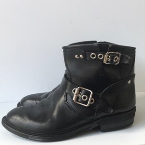 Golden Goose Zapatos de marca de lujo de cuero para mujer S-Biker Botas al  Tobillo Moto Negro 6 | eBay