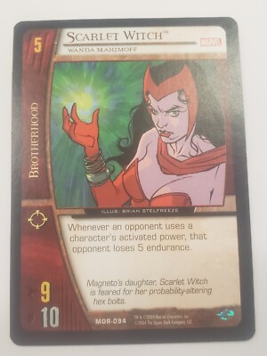 2004 VS System Marvel Origins Unlimited Scarlet Witch #MOR-094 02v3