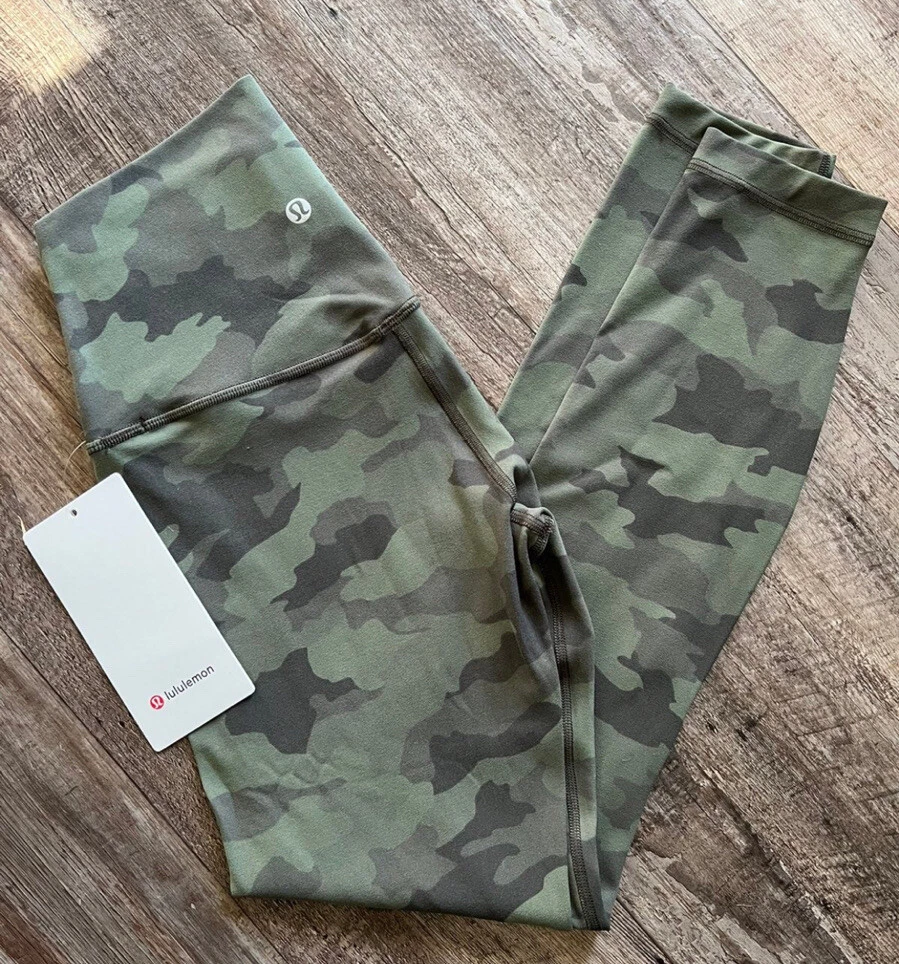 NWT Lululemon Align Pant Size 6 Heritage 365 Camo Green Twill Multi 25”  RARE!