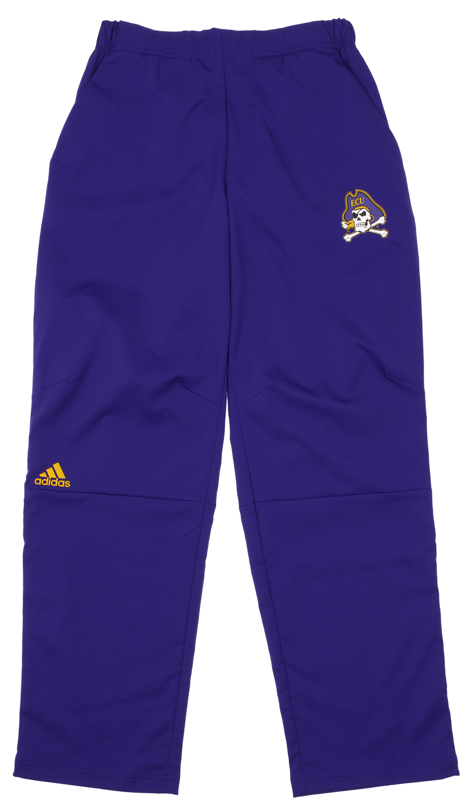 Мужские брюки Adidas NCAA с логотипом команды East Carolina Pirates из ткани Climalite, фиолетовые