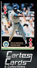 Willie Randolph 1992 Baseball Aces Playing Cards #QD Milwaukee Brewers