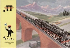catalog Rokal 1958 model railway catalog gauge TT 1:120 12 mm D aa