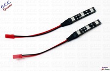 2x Waterproof ORANGE RC Car Rear, Under LED Lighting 50mm Plug'n'Play