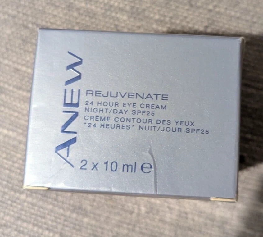 Avon Anew Rejuvenate 24 hour Eye Cream SPF 25 Day/Night 2x10ml BNIB Discontinued - Image 2 of 3