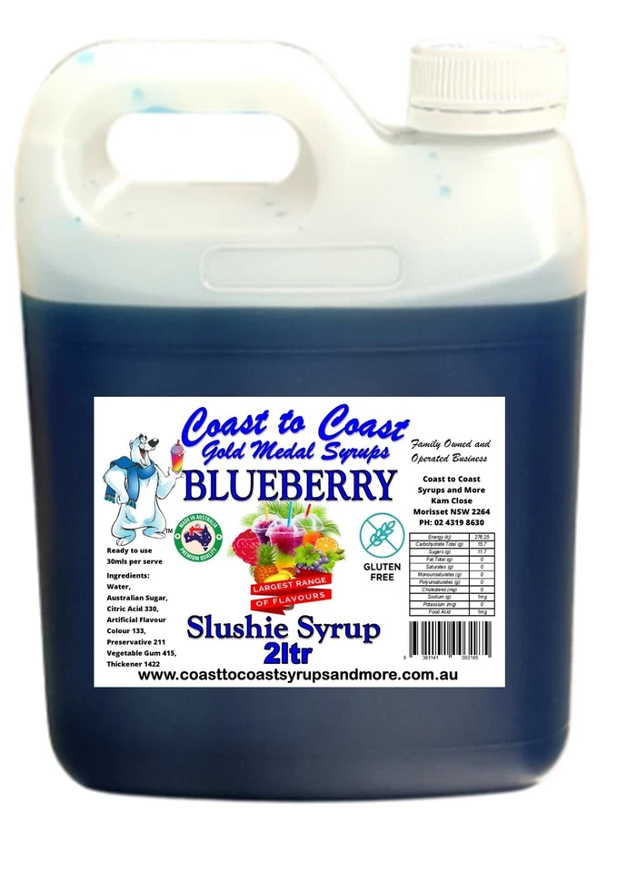 Coast to Coast Gold Medal Syrups 2ltr Slushie Syrup Choose From Over 30 Flavours - image 2 of 4