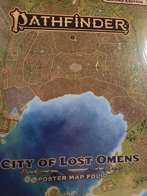 Pathfinder Lost Omens City of Lost Omens Poster Map Folio 2e New Shrink-wrap SR2