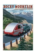 Rocky Mountain National Par Travel Poster Print  Reproduction Giclee Print 11x17