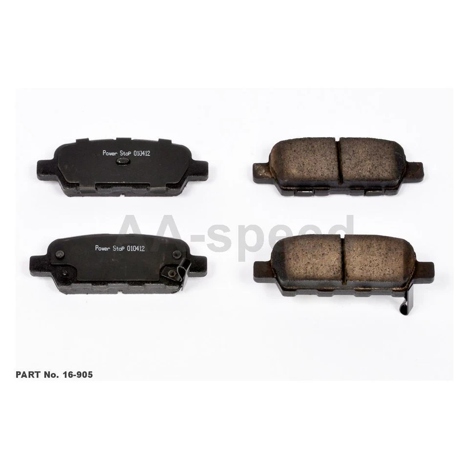 Pastillas de freno y rotores delanteros traseros para Nissan 370Z 3,7L 2016 2015 2014 2013 2012 Foto 3 de 4