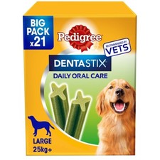 Image of Pedigree Dentastix Fresh Daily Large Dog Dental Treats ( 21 stk x 4 )