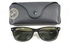 RayBan New Wayfarer RB2132 875 55/18/145 Black/Beige Black Lenses w Case