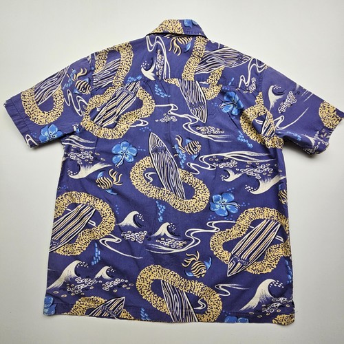 VTG Structure Since 1989 Mens Shirt Medium Blue Surfboard Dude Waves Leis Tropic - Picture 13 of 22