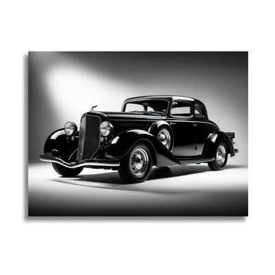Leinwandbild - Auto - Ambient Design - Man Cave Wandbild - Interieur Dekor
