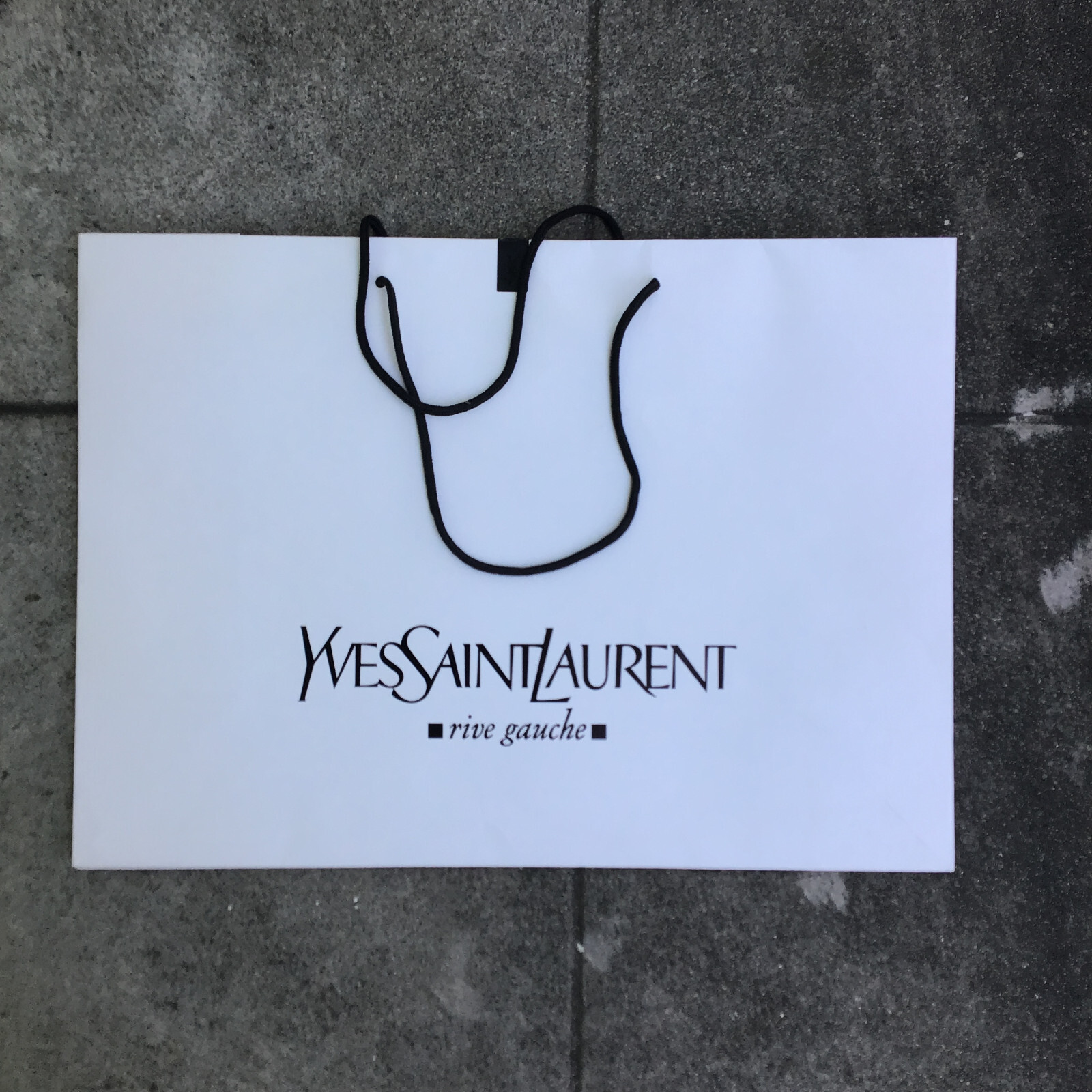 "Yves Saint Laurent YSL Borsa regalo tote borsa per la spesa 22"" x 16"