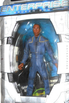 7 inch STAR TREK Enterprise TRAVIS MAYWEATHER 2002 art asylum Broken Bow moc