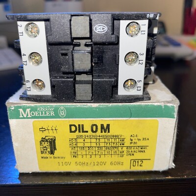 MOELLER. CONTACTOR. DIL0M. 110/12050/60Hz