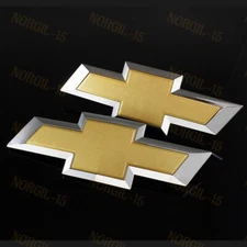 FOR 2015-2018 Chevy Chevrolet COLORADO Front Grill & Tailgate Bowtie Emblem SET