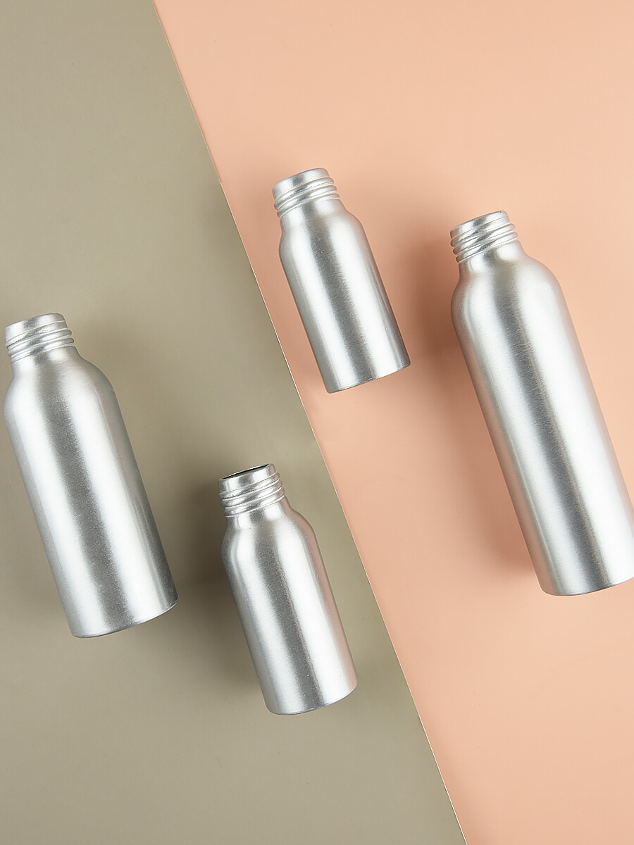 1oz/2oz/4oz/30/60/120ml empty aluminum Bottles,  metal bottle with  Aluminum Lid