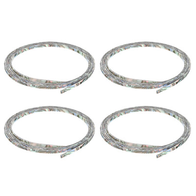 4 Stück Kunststoff Bindestreifen 1650 x 3 x 1,5 mm blau grün rosa