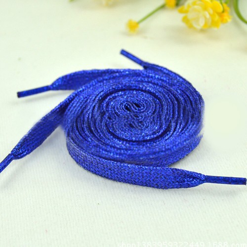 1Pair Colored Shoelaces Metallic Shoe Strings Glitter Novelty Printed Flat Lace☾ - Picture 5 of 31