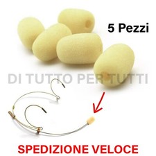 SPUGNA ANTIVENTO PER MICROFONO AD ARCHETTO DPA FORO 2mm 5 PZ. COLOR CARNE CHIARO