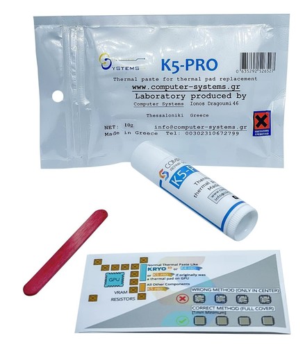 K5 PRO 10g Viscous Thermal Paste for Thermal Pad Replacement Liquid Pad, CSGR - 第 2/8 張圖片