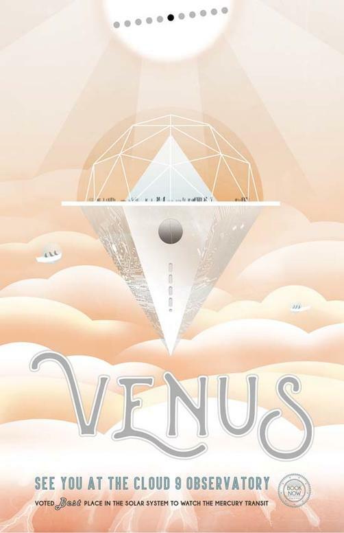 VENUS ART PRINT PLANET VINTAGE SPACE TRAVEL NASA ASTRONAUT | eBay