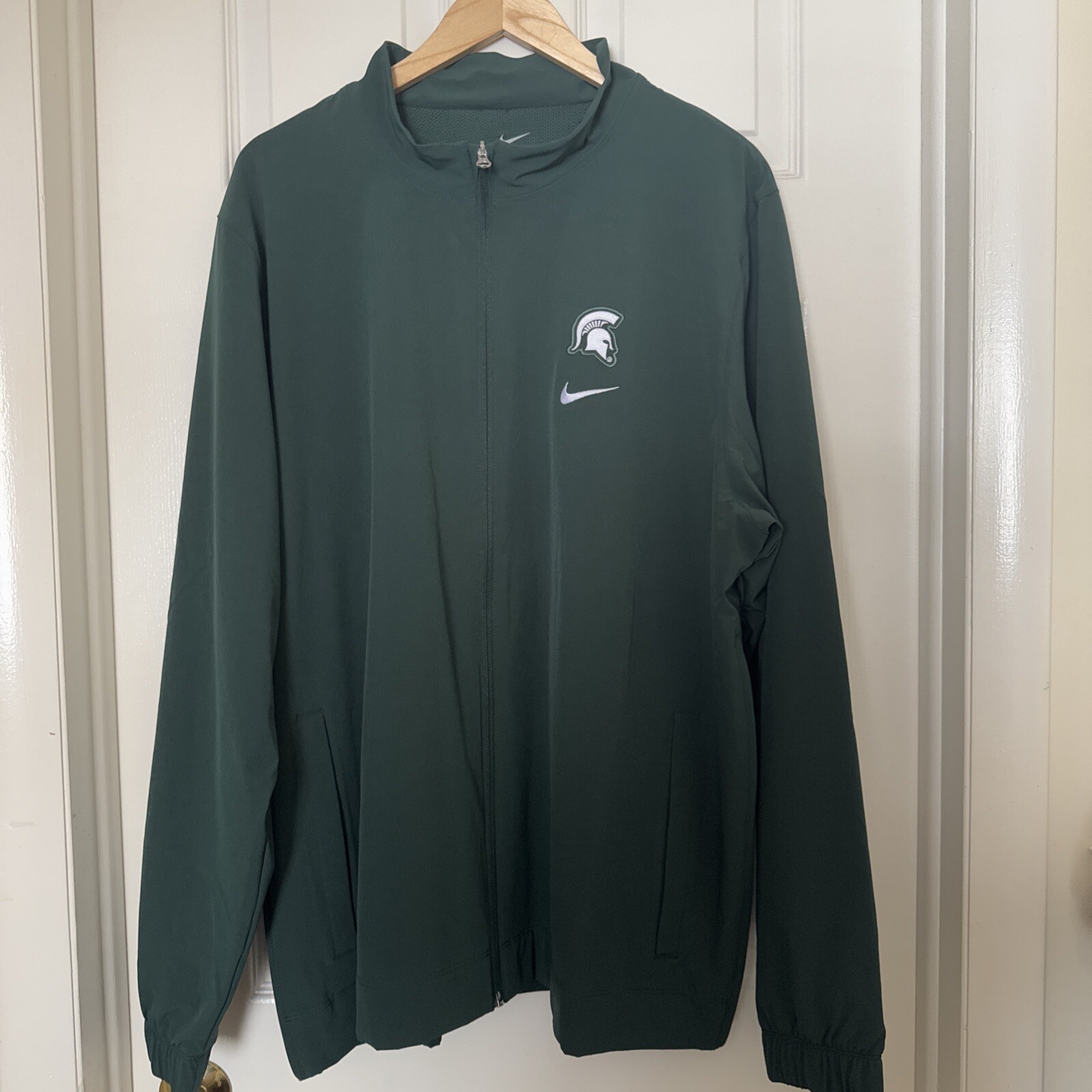 SACAI X NIKE Giacca riscaldante Nike da uomo 2XL Michigan State Spartans full zip emessa da atleta PE