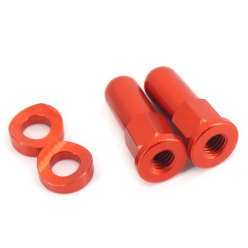 KKE Rim Lock Cover Nuts Washers Fit KTM EXC EXCF XC SX SXF 250 300 450CC Orange - Picture 2 of 6