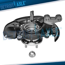 AWD Front Left Steering Knuckle+Wheel Hub Bearing for 2008-13 Toyota Highlander