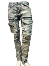 Men’s Bleeker Bleeker Straight Fit Jeans DK Indigo Denim (typhoon) Skinny D610