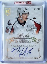 2013-14 National Treasures AUTO Rookie /46 SP Michael Latta RC Panini #41/46