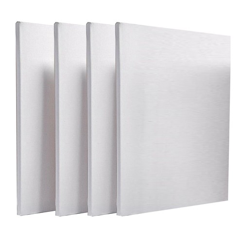 PACK OF 4 Blank Artist Canvas Art Board Plain Painting Stretched Framed ...