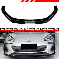 Front Bumper Lip Spoiler Body Kit Protector Gloss Black For Subaru BRZ 2021+