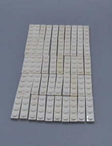 371001 Lego Platte 1 x 4 Weiß 10 Stück