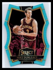 2016-17 Panini Select #166 Mike Dunleavy #/199 Blue Prizm Die-Cut Cavaliers