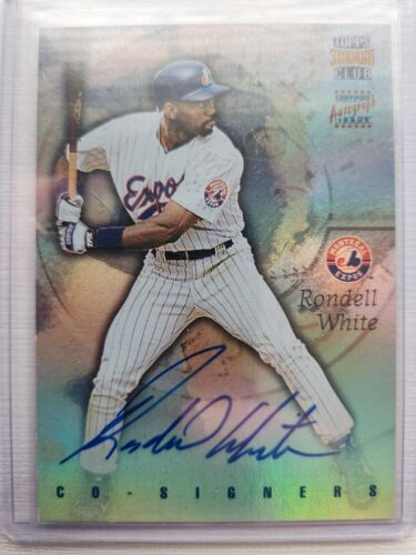 1997 TOPPS STADIUM CLUB CO SIGNERS RONDELL WHITE / MARTY CORDOVA AUTO #CO9
