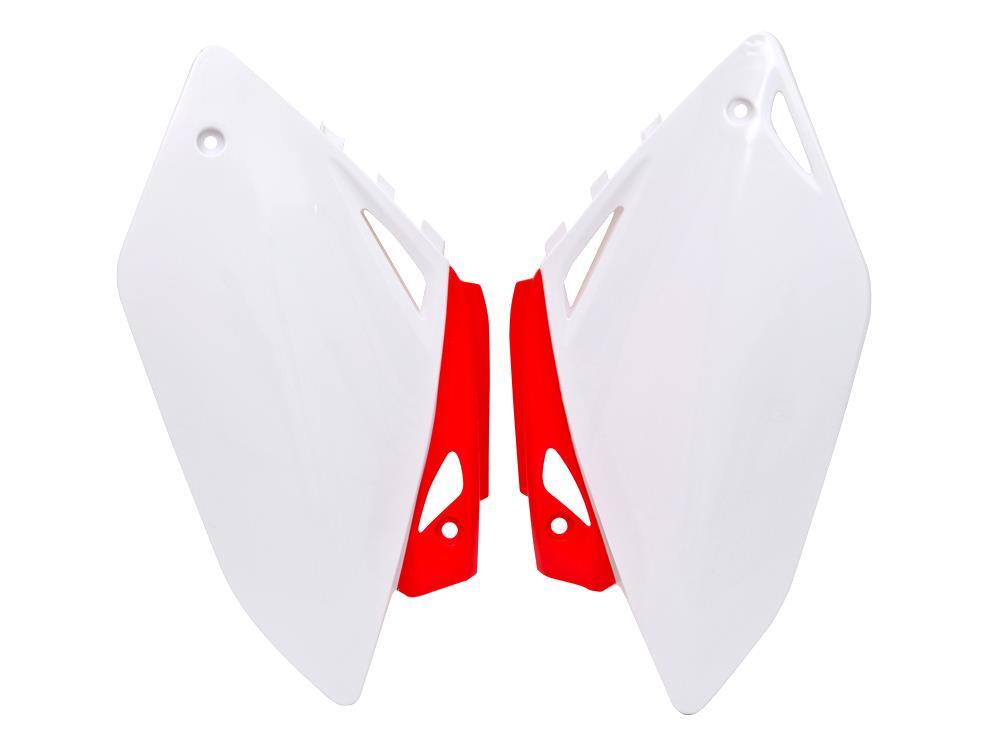 Rtech Side Panels Fit Honda CRF 450 07-08 White/Red
