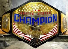 United States Championship Replica Title Belt 2mm Brass
