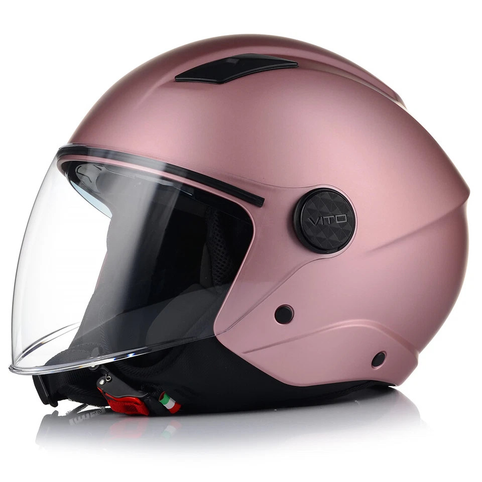 Jethelm Motorradhelm | VITO SARENTA | HELM mit integrierter Sonnenblende Roller - Bild 3 von 4