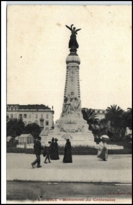 NICE NIZZA ~1910/20 CPA Monument de Centenaire Denkmal Carte Postale